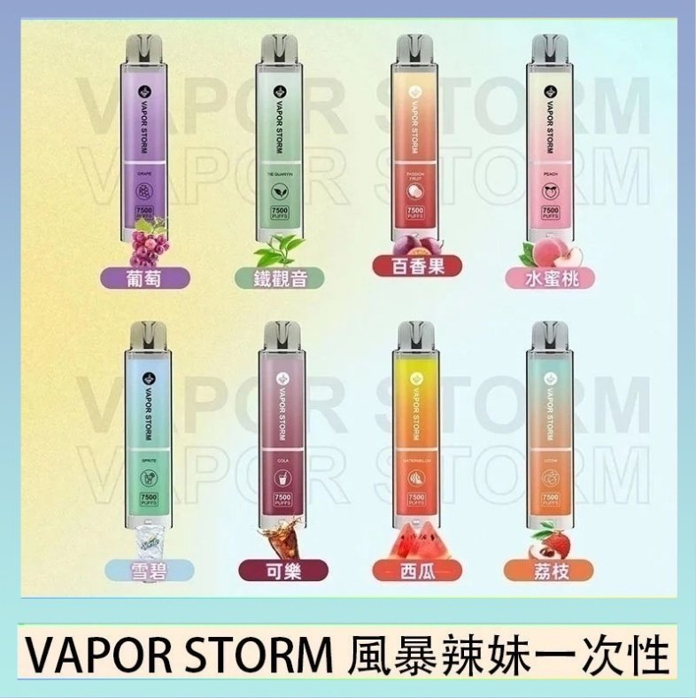 VAPOR STORM風暴辣妹 VAPOR STORM風暴辣妹一次性主機充電7500口(5%)