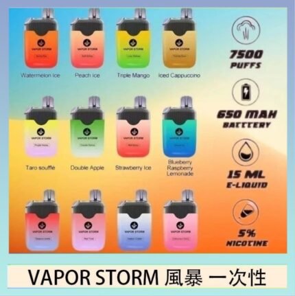 Vapor Storm風暴電子煙7500口（5%）一次性